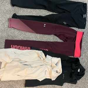 Women’s athletic wear bundle ; size xs and small